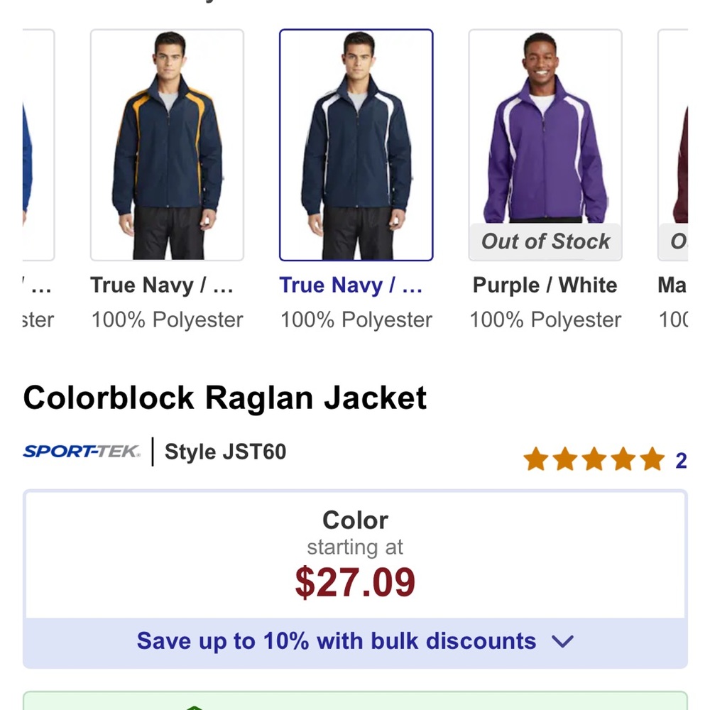 Sport-tek jackets